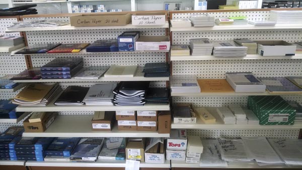 Paper products in the store